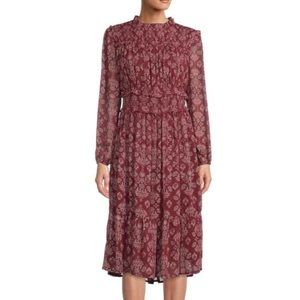 SAKS FIFTH AVENUE Floral Smocked Dress NWT